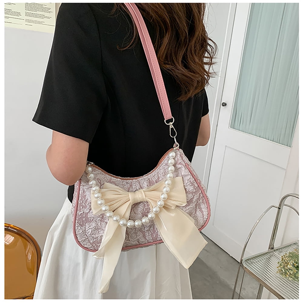 Women's Shoulder Bag Soft Cloth Armpit Bag Solid Color Casual Zipper Underarm  Bag Fashion Elegant Sling bags Small Handbags - AliExpress