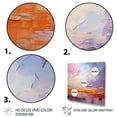 thumbnail image 3 of Designart "Horizon in Blush II" Abstract Landscape Floater Framed Wall Decor, 3 of 7