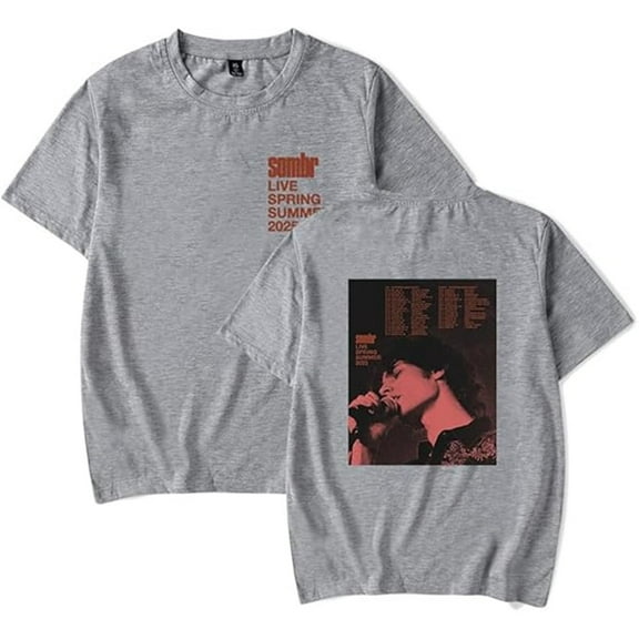 Sombr Tour 2025 T-shirt Women Men Casual Short Sleeve Printed Fashion Summer Tops Tee