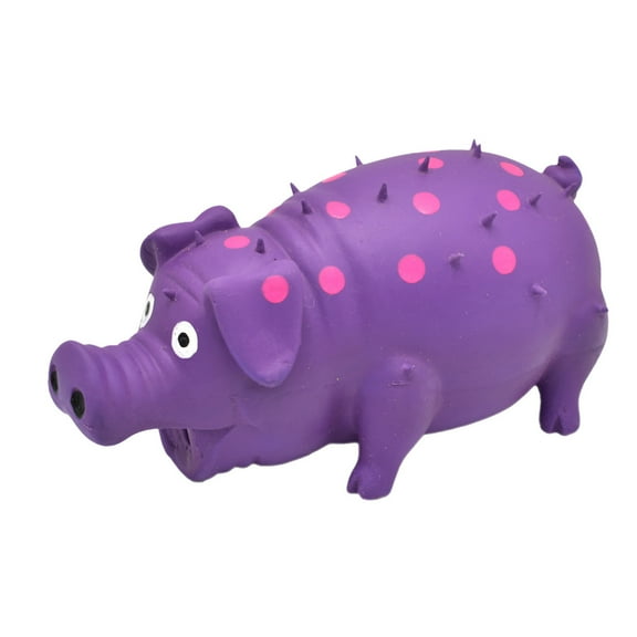 Latex Dog Squeaky Toys Polka Dot Piglet Pig Dog Toy