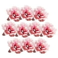 thumbnail image 2 of 10 cabezas de flores de peonía artificiales de 9 cm para decoración de sombreros de boda. Rosado, 2 of 7