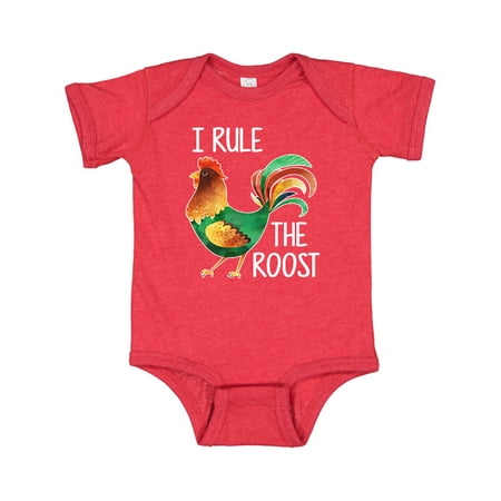 

Inktastic Farmer I Rule The Roost Rooster Gift Baby Boy or Baby Girl Bodysuit