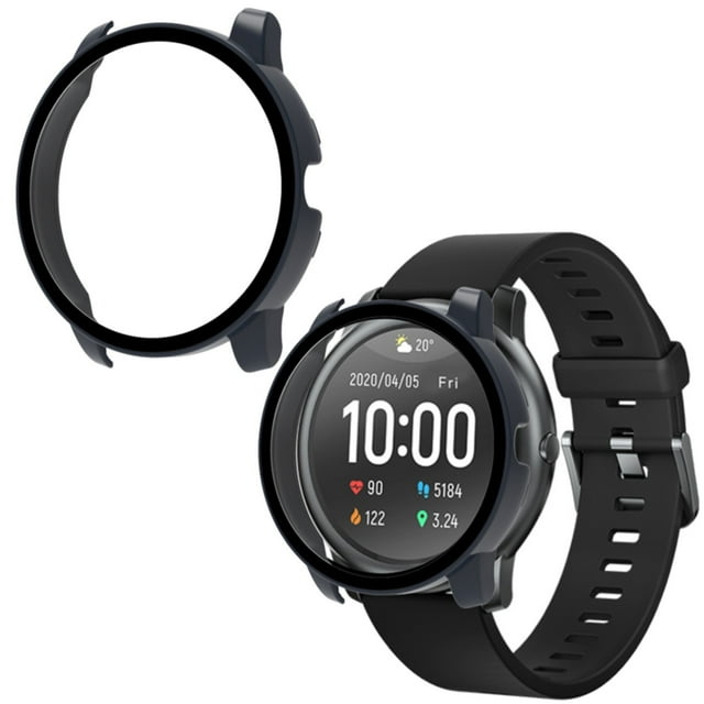 WIFKLSIIPG Screen Protector Cover Suitable for Haylou Solar LS05 Glass Case+Film Smart Watchband Full Protective Cover