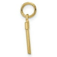 thumbnail image 2 of Diamond2Deal 10K Yellow Gold Solid Letter T Initial Charm Pendant for Women, 2 of 5