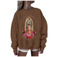 thumbnail image 1 of EHQJNJ Chandails en Molleton pour Femmes Sans Capuche Mode Décontractée Manches Longues Col Rond Chandails en Molleton Imprimés Pull Sans Capuche Haut Chandail en Molleton Graphique Camouflage d'Hiver, 1 of 5