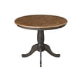 thumbnail image 4 of 36" Round Wood Table With 2 San Remo Chairs in Hickory/Washed Coal - 3 Piece Set, 4 of 8