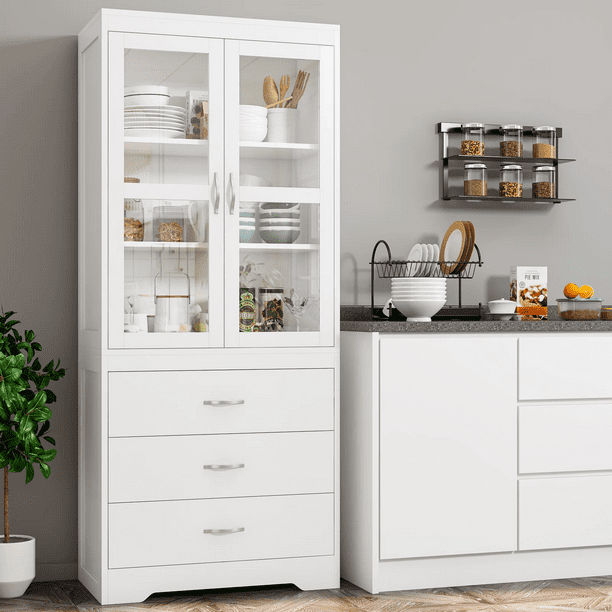 Homfa 66.5'' Tall Kitchen Pantry Storage with 3