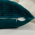 thumbnail image 4 of Home Soft Things Shaggy Wavy Faux Fur Pillow Covers, 1 piece, 20"x20", Teal, 4 of 8