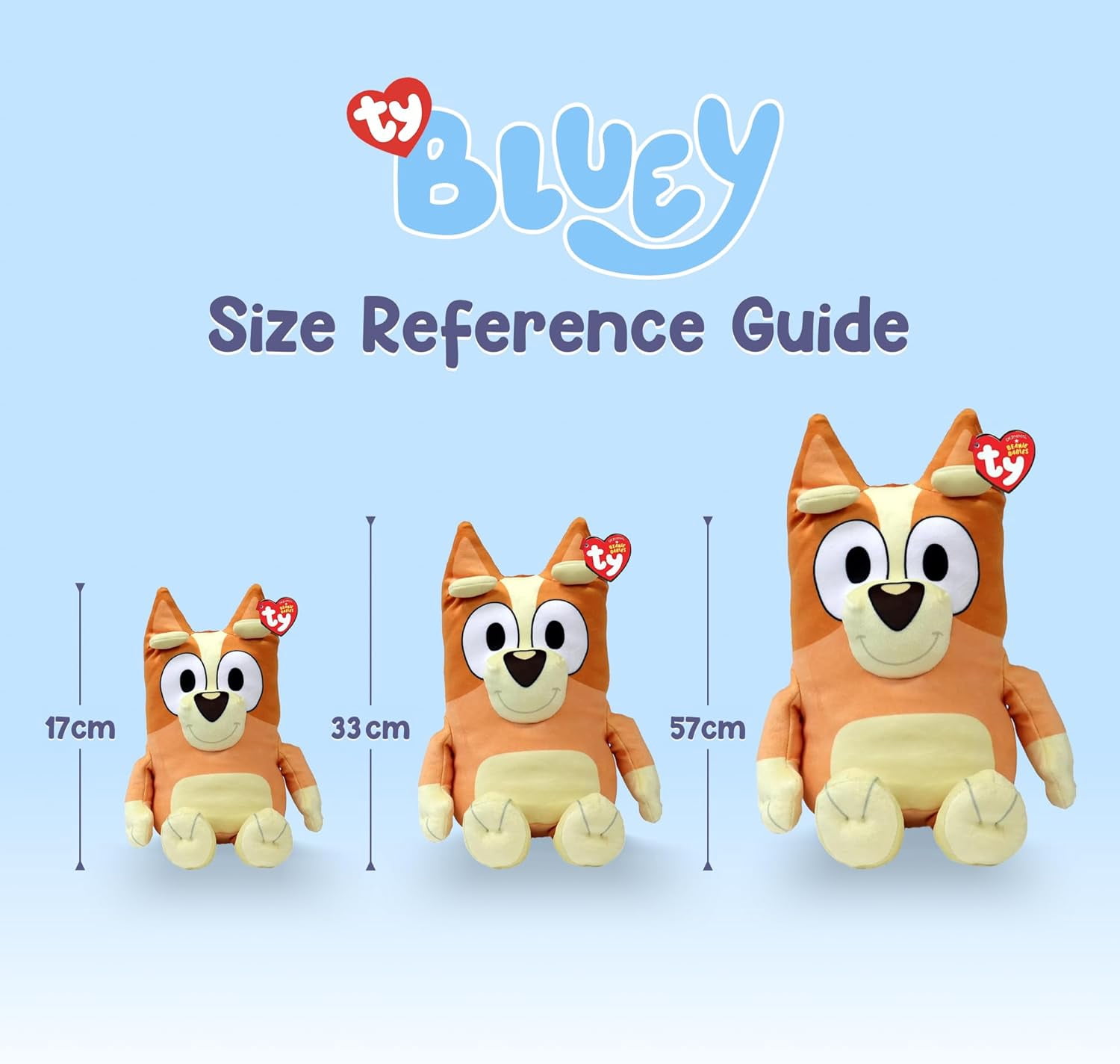 TY Beanie Babies Bluey & Bingo 13" Soft Body 2-Pack Bundle, Stuffed Animals and Plush Toys, Blue and Orange