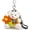 Bear Flower Orange, variant on Cute Key Chain Plush Bear Bag Charm Teddy Bear Keychain Gift For Handbag,Purse, Backpack, Car Keys