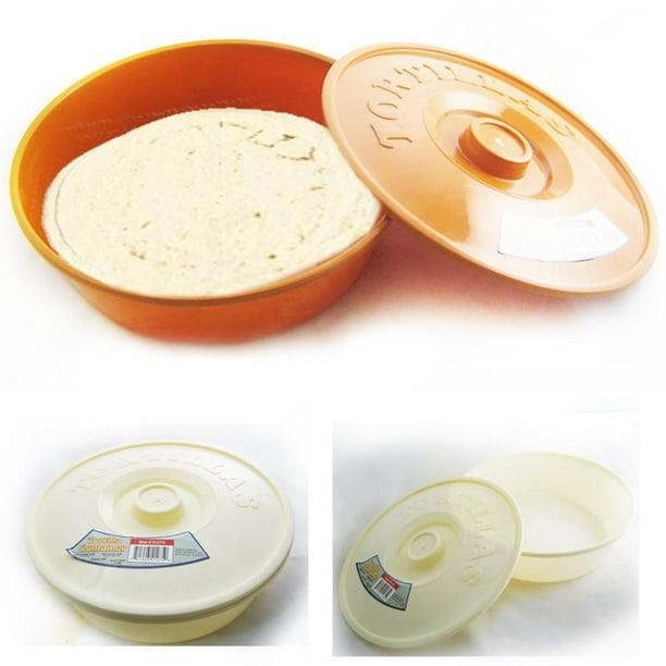 Tortilla Container Keeper Microwave Warmer 8" Round Pita Taco Warm
