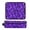 Abstract Purple Square Image, variant on Hair Tool Organizer Bag with Heat Resistant Mat Removable Travel Storage Case for Hot Air Brushes Curling Irons Flowing Geological Textures