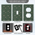 thumbnail image 3 of Yayeee Duplex Wall Plate 1-Gang 4.5"x2.7" Home Receptacle Light Switch Decorative Outlet Cover, Christmas Forest, 3 of 7