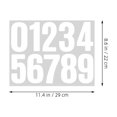 thumbnail image 7 of FUEENIRVA 10 Sheets Black Racing Number Decals on Synthetic Paper for Car Identification and Vehicle, 7 of 7
