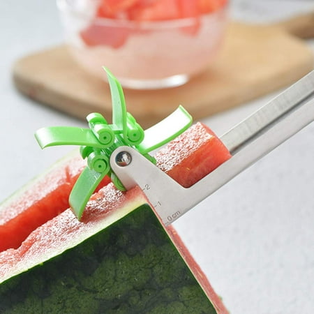 Juslike Watermelon Windmill Cutter Slicer - Stainless Steel Melon Cuber Knife - Fun Fruit Vegetable Salad Quickly Cut Tool, Best Gift For Girls Mom Friends, Must Have Kitchen (Best Fruit Salad Decoration)