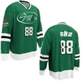 thumbnail image 2 of Stray Kids SKZ Member Number Splicing V-Neck Green Hockey Jersey – Unisex Long Sleeve Pullover Sweatshirts Streetwear for STAY Fan Support, 2 of 9