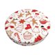 thumbnail image 1 of Balery Gingerbread Holiday Sweets Fundas de asiento para taburete de bar redondo de tela de terciopelo ajustables que protegen de arañazos y manchas para sillas de 14 a 17 pulgadas.-12 inch, 1 of 7