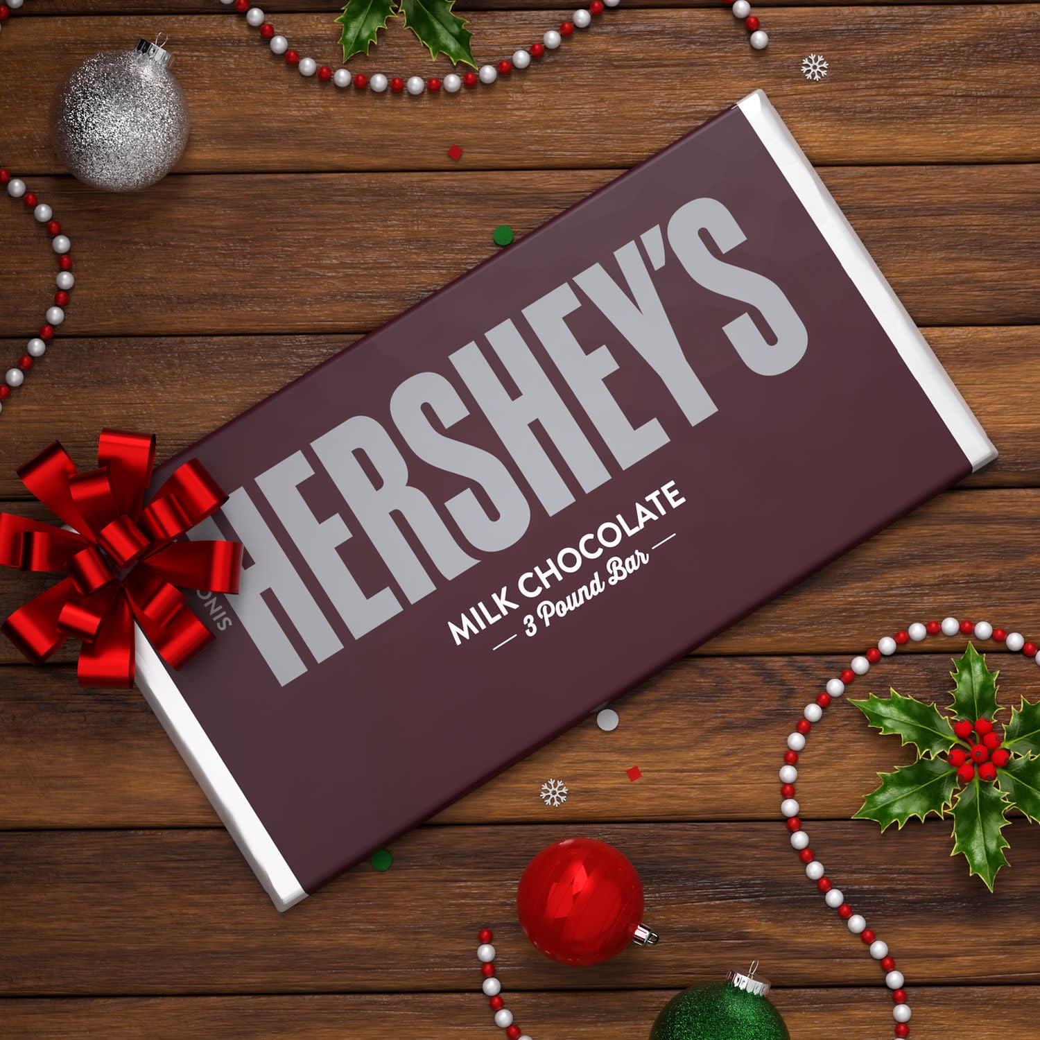 (2 pack) HERSHEY'S Milk Chocolate Candy Gift Bar, 3 lb