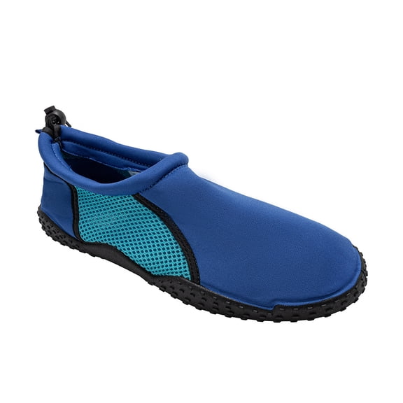 Banana Boat Men's Aqua Shoes - Comfy Quick Dry Water Shoes for Beach and Pool (Blue)