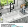 thumbnail image 4 of KRAUS Pintura 32 Undermount Porcelain Enameled Steel Single Bowl Kitchen Sink in White, 4 of 14