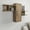 Walnut, variant on Olida 57'' Wide Wood Decorotive Slim Wall Cabinet with 2 Shelves Walnut Finish