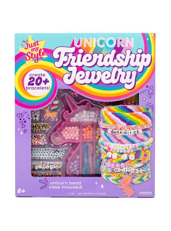 Just My Style Unicorn Friendship Bracelet Making Kit, Child, Ages 6+
