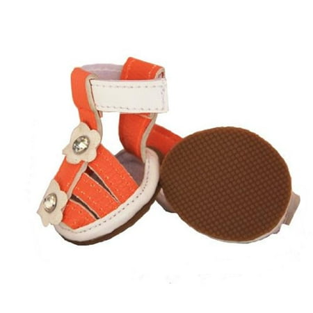 

Buckle-Supportive Pvc Waterproof Pet Sandals Shoes - Set Of 4