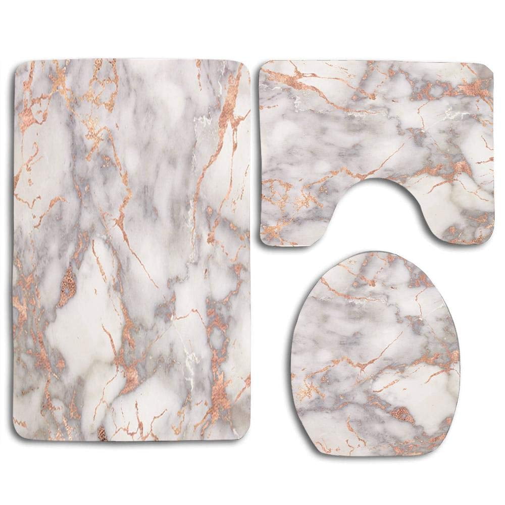PUDMAD Grey Marble Rose Gold Pink Metallic Foil Style 3 ...