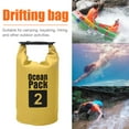 thumbnail image 4 of Waterproof Dry Bag Pack Sack Swimming Kayaking River Trekking Decor Supplies (2L Yellow), 4 of 7