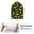 thumbnail image 2 of Lsque Cute Cartoon Dinosaurs Green Silhouette Pattern Pattern Knitted Beanie, Unisex Winter Hat, Knit Hat Winter Beanies Thick Fisherman Beanies Cuffed Plain Skull Caps, 2 of 6