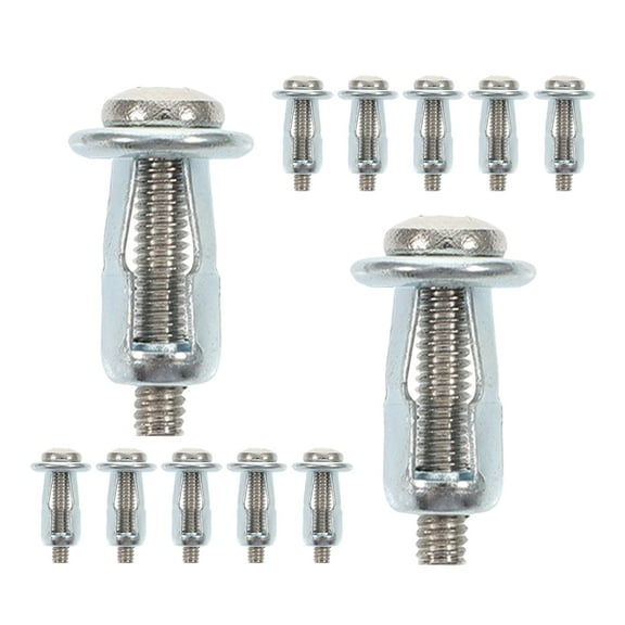 ROSENICE 15Pcs Hollow Door Anchors Screws and Nuts Nut Expansion Design for Construction Projects