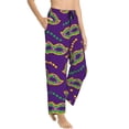thumbnail image 3 of Kdxio Women's Comfy Stretch Carnival Masks and BeadsPrint Drawstring Pajama Pants-Small, 3 of 9