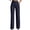 AN14_Blue, variant on Striped Pants for Women Straight Leg High Waisted Business Work Casual Slacks Dressy Palazzo Trouser with Pockets Khaki 2XL