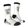 thumbnail image 3 of Uemuo Summer Vacation Scene With Camping Van Pattern Women's Crew Socks, Soft Durable Breathable Moisture-Wicking with Odor Control Cotton socks, 3 of 9