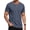 Blue, variant on RICHCOIN Mens T Shirt Short Sleeve Crewneck Casual Color Block Summer Tops