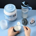 thumbnail image 4 of Envase de proteína en polvo Baderke 4, apilable, 4 x 100 ml, gris y blanco, 4 of 7