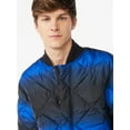 Free Assembly Men's Diamond Quilted Bomber Jacket