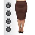 thumbnail image 5 of MeMoi Plus Size Curvy Ultra Sheer Control Top Pantyhose - Womens - Female, 5X-6X, French Coffee, 5 of 12