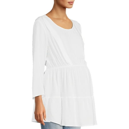 

Time and Tru Women s Maternity Popover Top