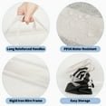 thumbnail image 4 of HonorHut Large Foldable Laundry Basket Hamper Freestanding Laundry Hamper Waterproof Clothes Hamper with Reinforced Handles 2 PCS Black Stripe 15.7x11.8x23.6Inch 75L, 4 of 7