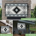 thumbnail image 2 of Outdoor TV Cover 52 to 55 Inches, Aztec Southwestern Ethnic Tribal Style Geometric Blue Grey Waterproof TV Cover with Remote Control Pocket, Flat Screen TV Cover Protector for Outside TV, 2 of 6