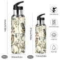 thumbnail image 2 of Yayeee 20oz Insulated Water Bottle Double Wall Stainless Steel with Flip Straw Lid, Green Birds, 2 of 7