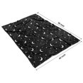 thumbnail image 4 of Black White Moon Star Pattern Blanket,Comfortable Soft Flannel Throw Blanket,All Season,Warm Lightweight Blankets for Sofa Bed Couch Living Room Chair,40"x50", 4 of 4