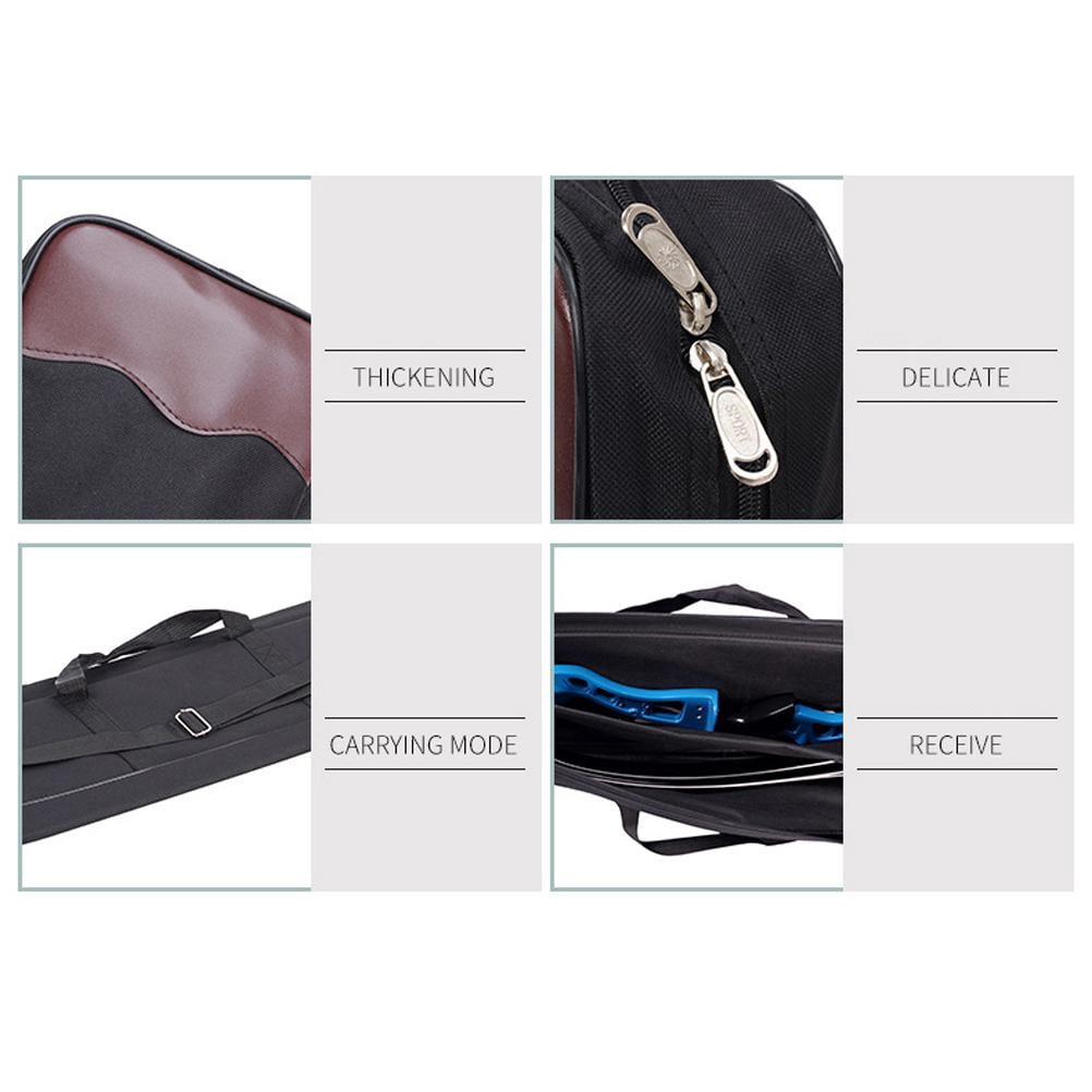 BOROCO Sac à Flèches Portable Grande Capacité - Carquois Polyester Épaissi Avec Bandoulière Réglable, Noir