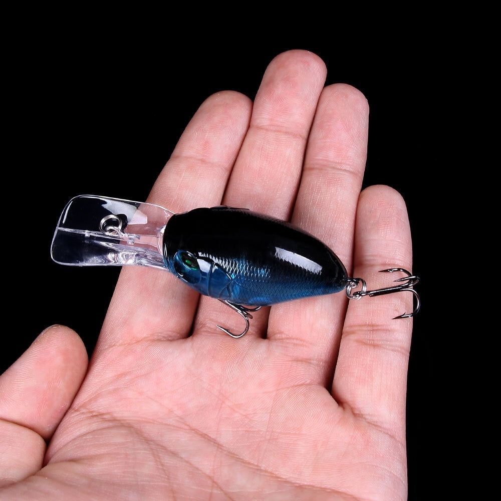 10PCS Sinking Crankbait Fishing Lures Minnow Hooks Tackle Plastic Bait 7.5cm/11g