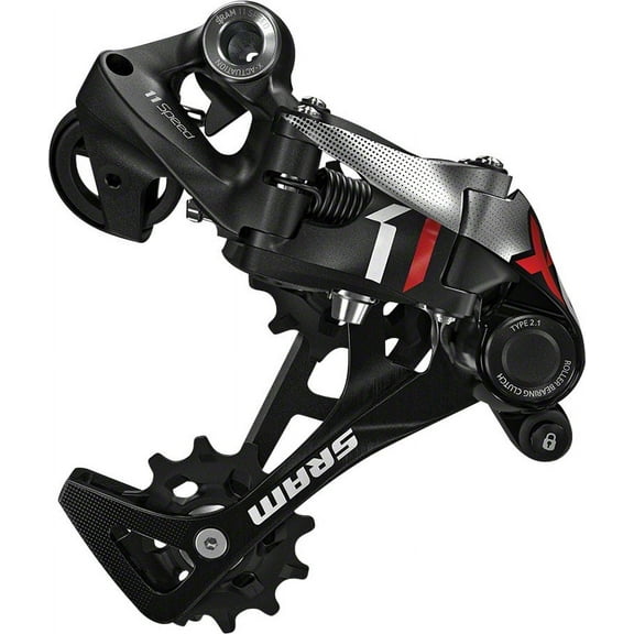 SRAM X01 Rear Derailleur - 11-Speed, Medium Cage, Black/Red