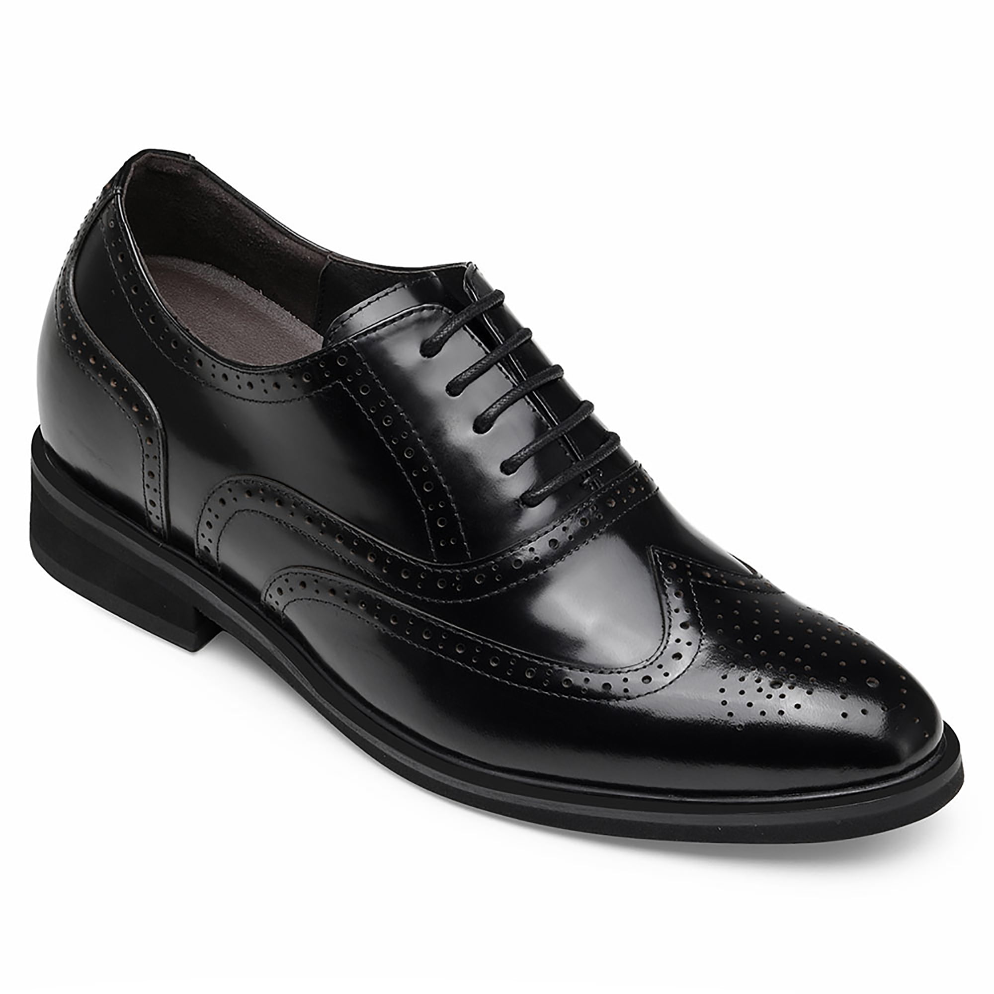 CMR CHAMARIPA Men's Elevator Shoes Oxford Brogues Dress Shoes Calf ...