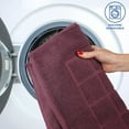 thumbnail image 4 of Superior Nora Cotton Absorbent Thick Terry Bathmat Set of 2, Plum, 4 of 10