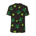 thumbnail image 3 of Haiem Hip Hop Hipster Baseball Jersey Button Down Shirts Sports Uniforms Men Women Jersey(St. Patrick's Day8,Medium), 3 of 9