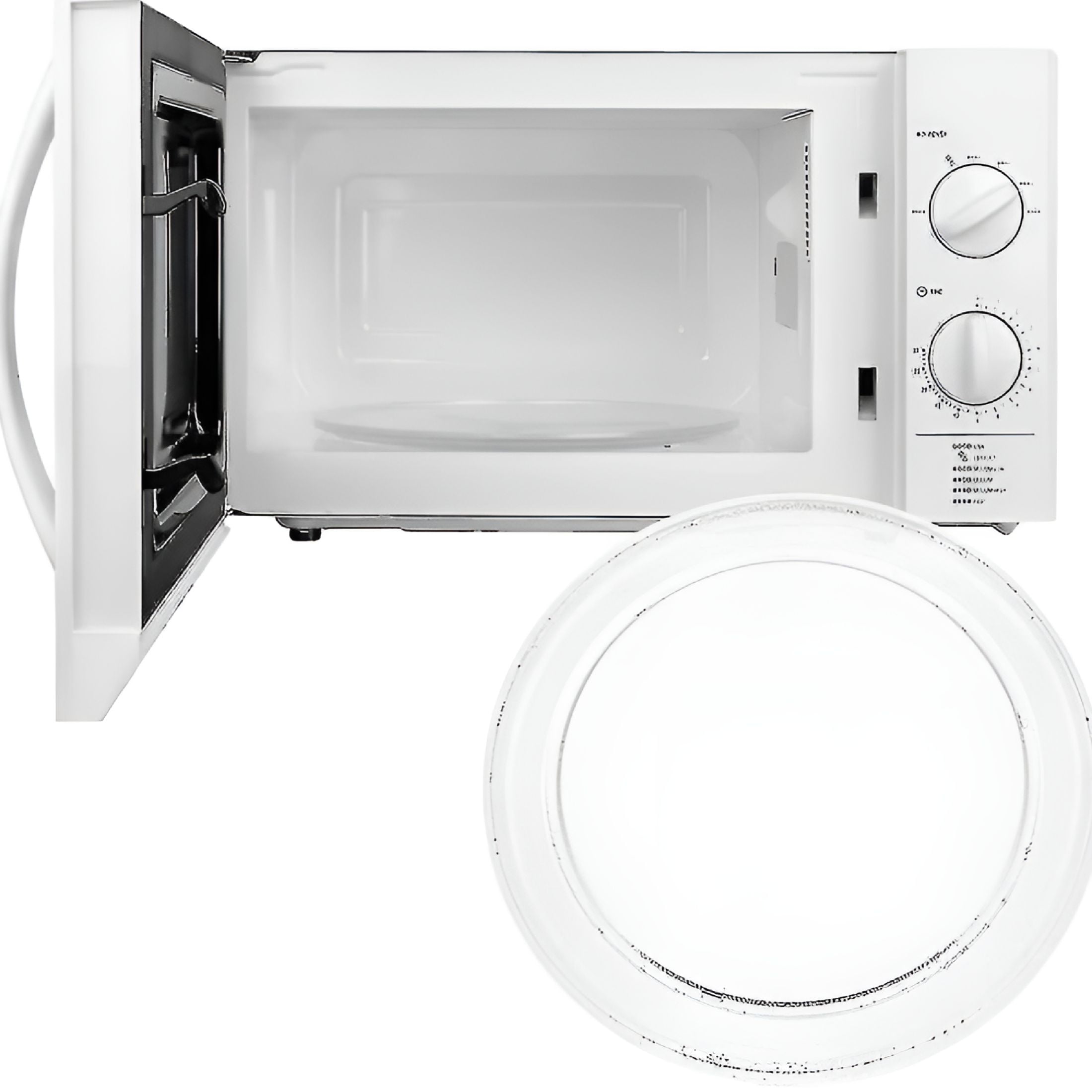 ACDANC 2026 New Microwave Oven Glass Plate Microwave Glass Turntable Plate Replacement Flat Base Glass Tray for Microwave, Oven, Kitchen Appliance, Countertop 24.5Cm 9.6"Es (Flat Bottom)
